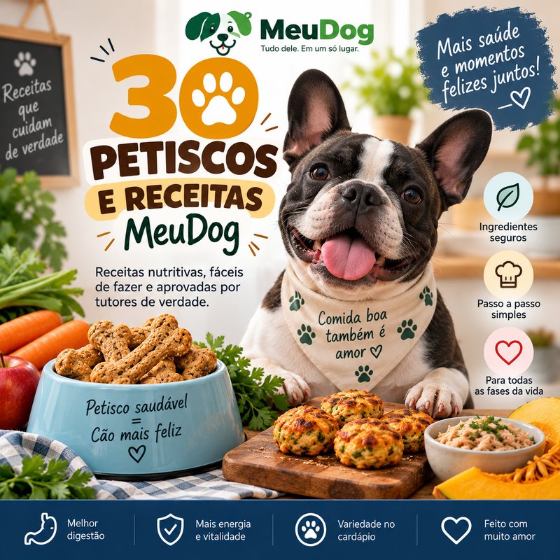 Bônus: 30 Petiscos e Receitas MeuDog