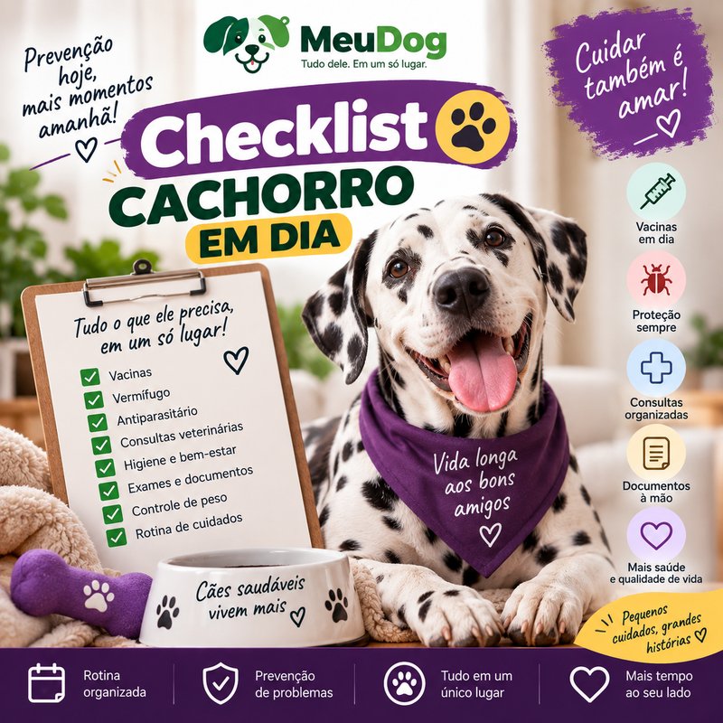Bônus: Checklist Cachorro em Dia