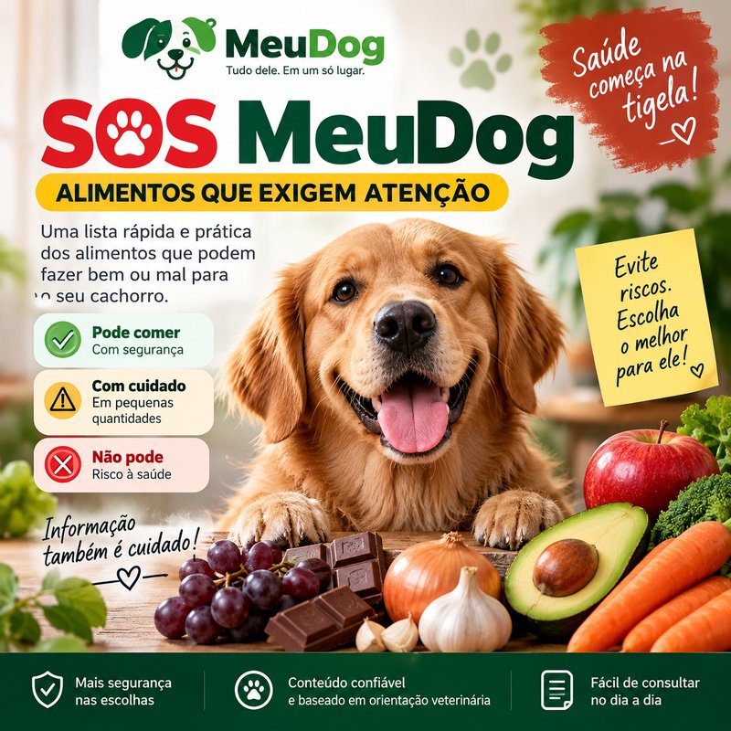 Bônus: SOS MeuDog — Alimentos que exigem atenção